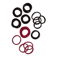 Wet Brush Reclaimed Boho Nylon Hair Elastics - Berry &