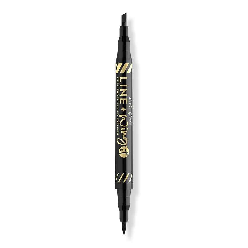 L.A. Girl Line + Wing It Dual Ended Liquid Liner - Black