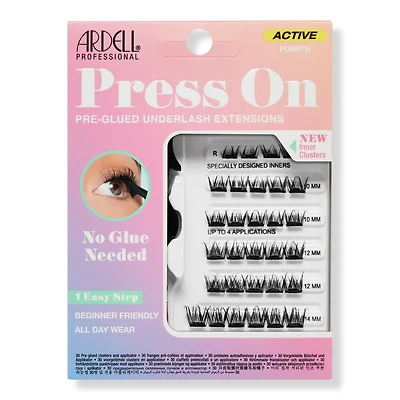 Ardell Active Press On Pre-Glued Underlash Extensions - Pump'n