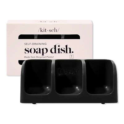 Kitsch Bottle-Free Beauty Self-Draining Soap Dish 