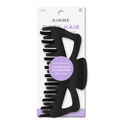 GIMME beauty Thick Hair Extra Grip Claw Clip - Black