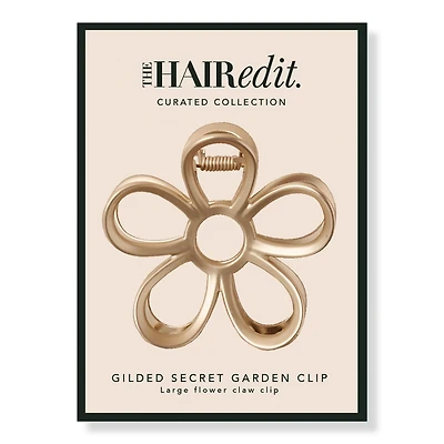 The Hair Edit Gilded Secret Garden Flower Claw Clip