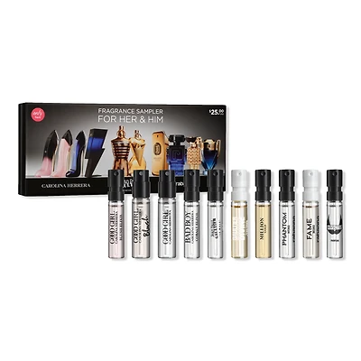 Carolina Herrera Iconic Multi-branded Fragrance Sampler for Her & Him
