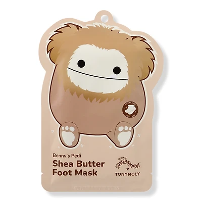 TONYMOLY Squishmallows Benny's Pedi Hydrating Shea Butter Foot Mask