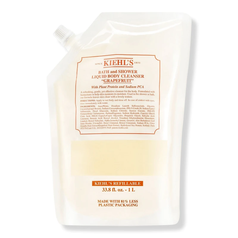 Kiehl's Since 1851 Bath and Shower Refillable Liquid Body Cleanser Refill