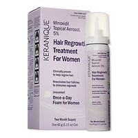 Keranique Hair Regrowth 5% Minoxidil Foam for Women 60-Day Supply