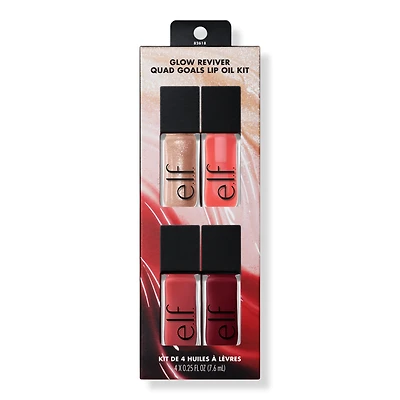 e.l.f. Cosmetics Glow Reviver Quad Goals Lip Oil Kit