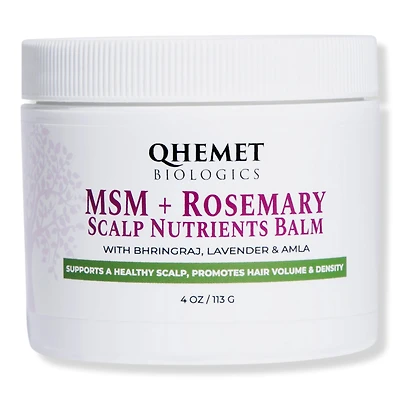 Qhemet Biologics MSM + ROSEMARY Scalp Nutrients Balm
