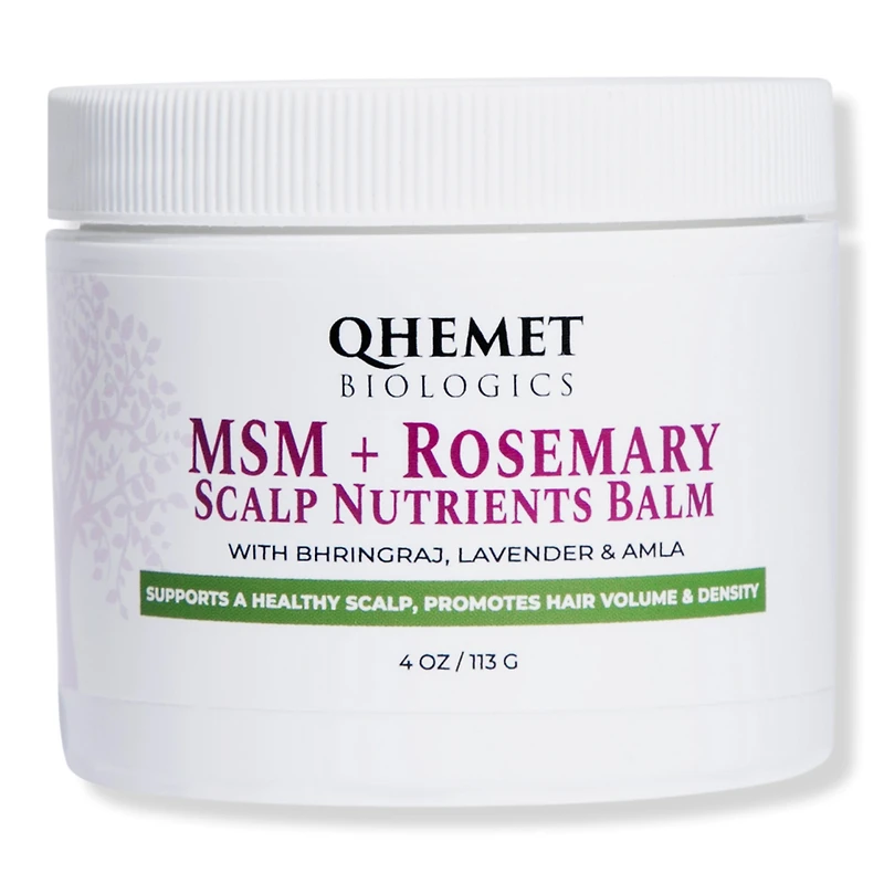 Qhemet Biologics MSM + ROSEMARY Scalp Nutrients Balm