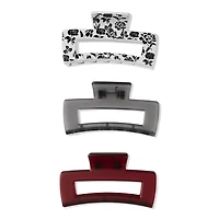 Scunci Primp Claw Clips 3-PK