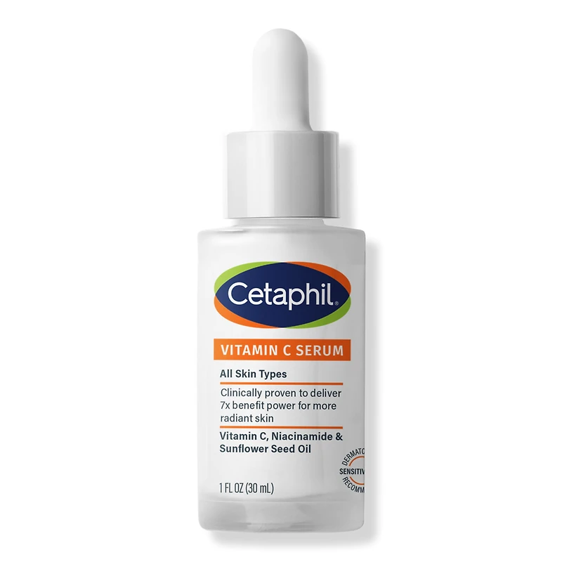 Cetaphil Vitamin C Serum with Niacinamide and Sunflower Seed Oil