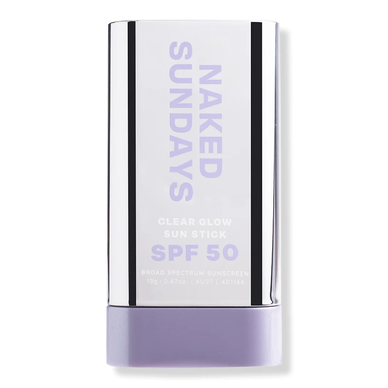 Naked Sundays Clear Glow Face & Body Sun Stick Sunscreen SPF50