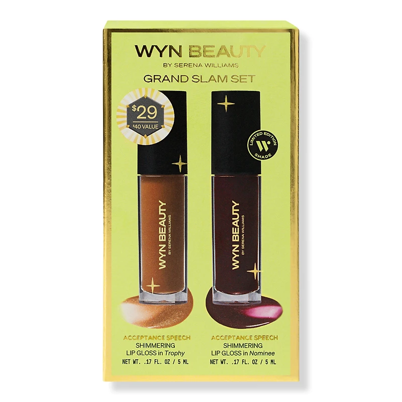 WYN BEAUTY Grand Slam Lip Gloss Duo Set