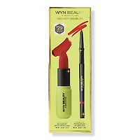 WYN BEAUTY Red Hot Doubles Matte Lipstick & Liner Set