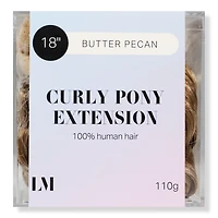 Locks & Mane 18" Curly Human Hair Ponytail