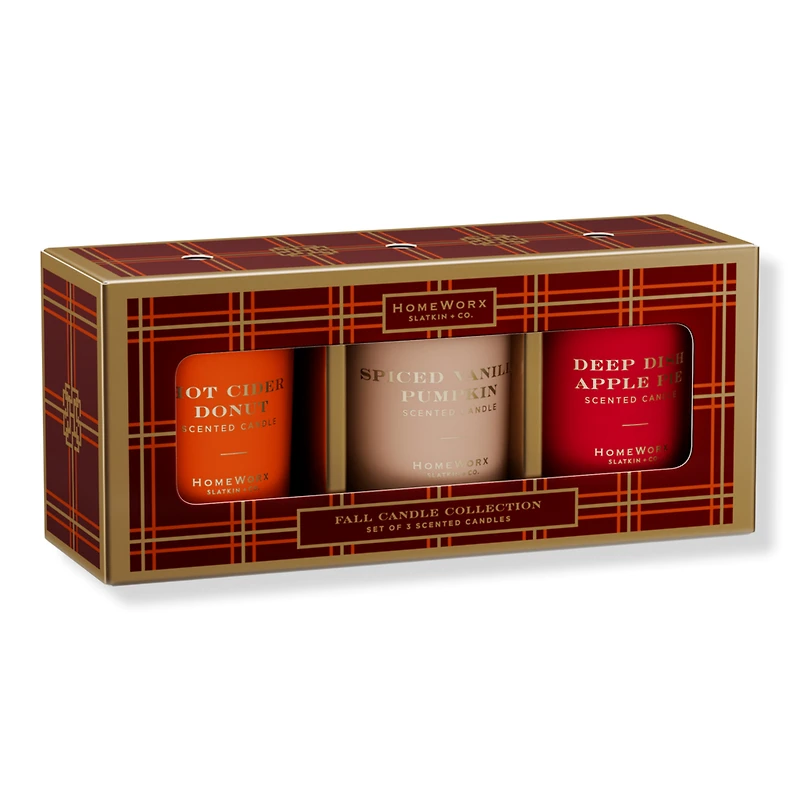 HomeWorx Harvest Candle Gift Set of 3