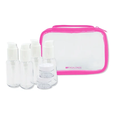 MYTAGALONGS Premium Travel Bottles with Carrying Case