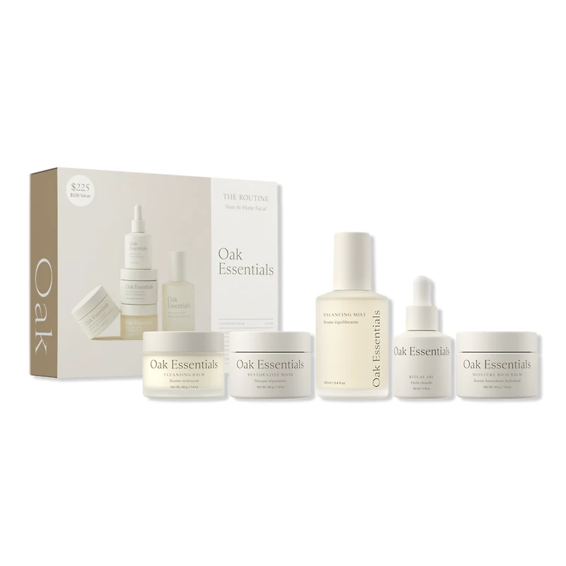 Oak Essentials The Routine: Your At-Home Facial Gift Set