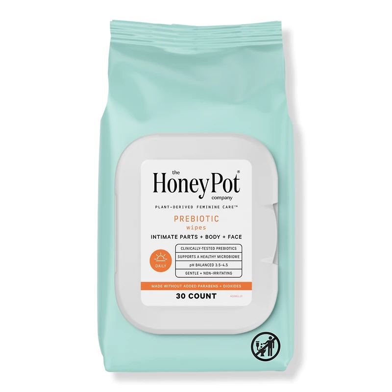 The Honey Pot Company Prebiotic Feminine Cleansing Wipes