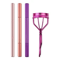 Real Techniques Double Time Makeup Brush + Lash Curler Set
