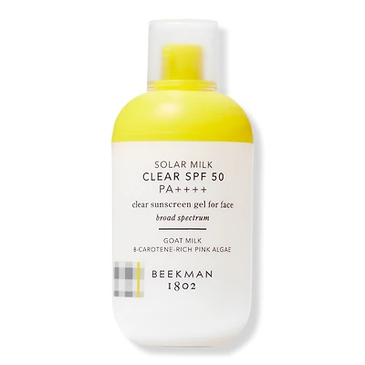 Beekman 1802 Solar Milk Clear SPF 50 Clear Sunscreen Gel