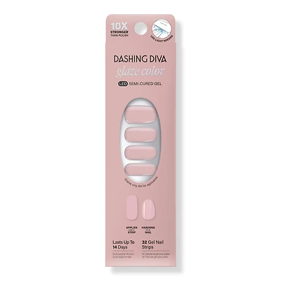 Dashing Diva Glaze Color Semi-Cured Gel Nail Strips