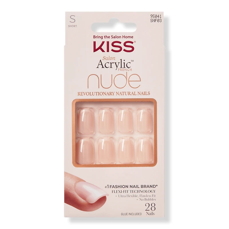 Kiss Salon Acrylic French Nude Nails