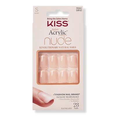 Kiss Salon Acrylic French Nude Nails