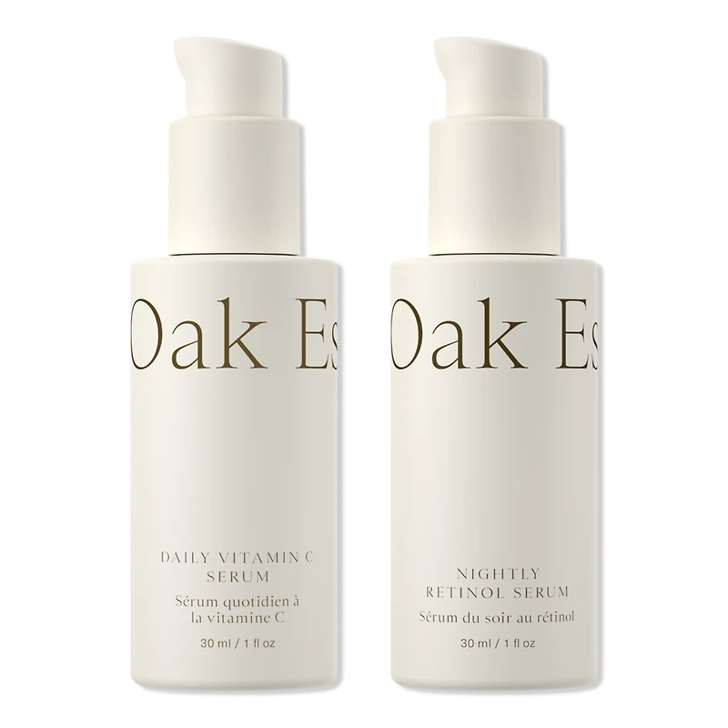 Oak Essentials The Serums: Vitamin C & Retinol Duo