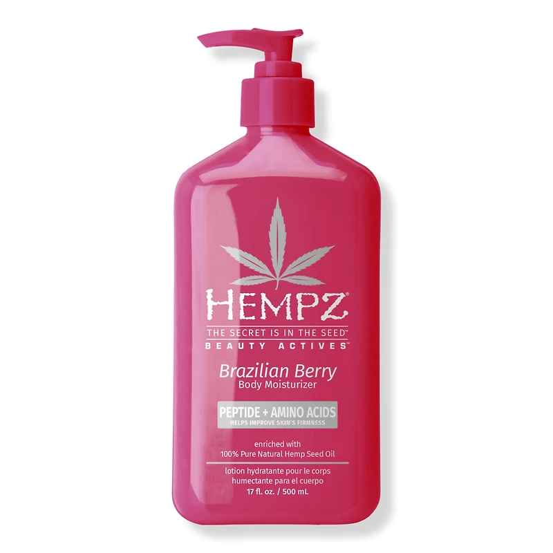 Hempz Brazilian Berry Body Moisturizer With Peptide & Amino Acids - oz