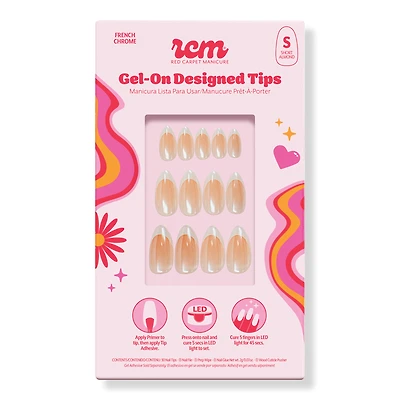 Red Carpet Manicure Gel-On LED Cured Designed Nail Art Tips