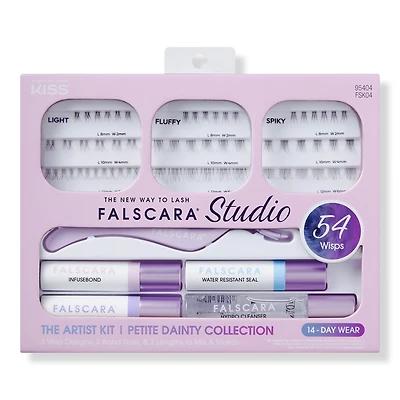 Kiss Falscara Studio Lash Extension Kit - Petite Dainty