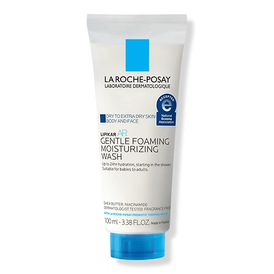 La Roche-Posay Travel Size Lipikar Wash AP+ Gentle Foaming Moisturizing Wash - 3.38 oz
