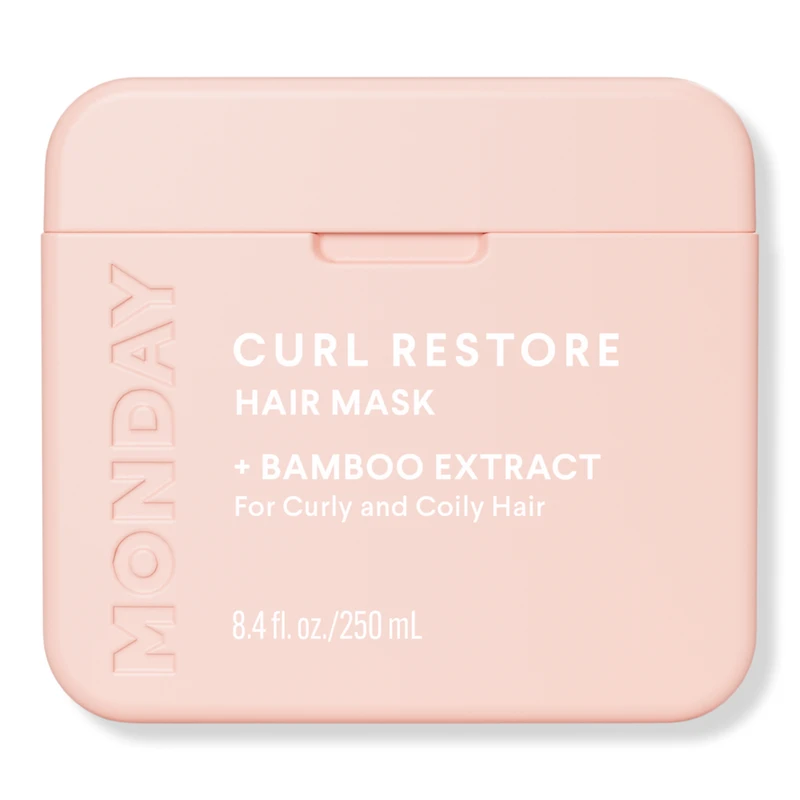 MONDAY Haircare CURL RESTORE Hair Mask with Bamboo Extract for Curly & Coily Hair