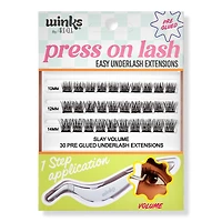 Ardell Winks Press On Pre-Glued Underlash Extensions - Slay Volume