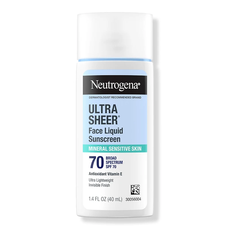 Neutrogena Ultra Sheer Face Liquid SPF 70 Mineral Sunscreen