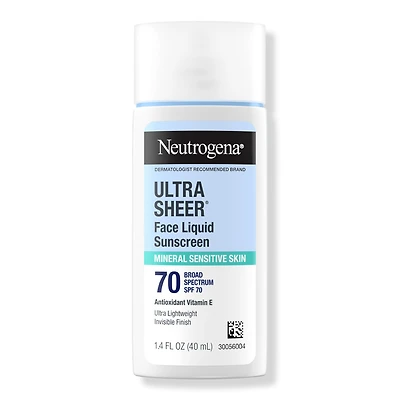 Neutrogena Ultra Sheer Face Liquid SPF 70 Mineral Sunscreen