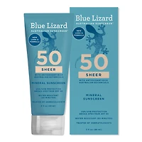 BLUE LIZARD AUSTRALIAN SUNSCREEN Sheer Mineral SPF 50 Sunscreen Lotion
