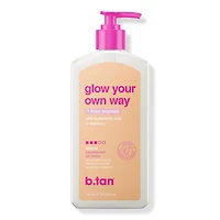 b.tan Glow Your Own Way 1 Hour Express Self Tan Lotion