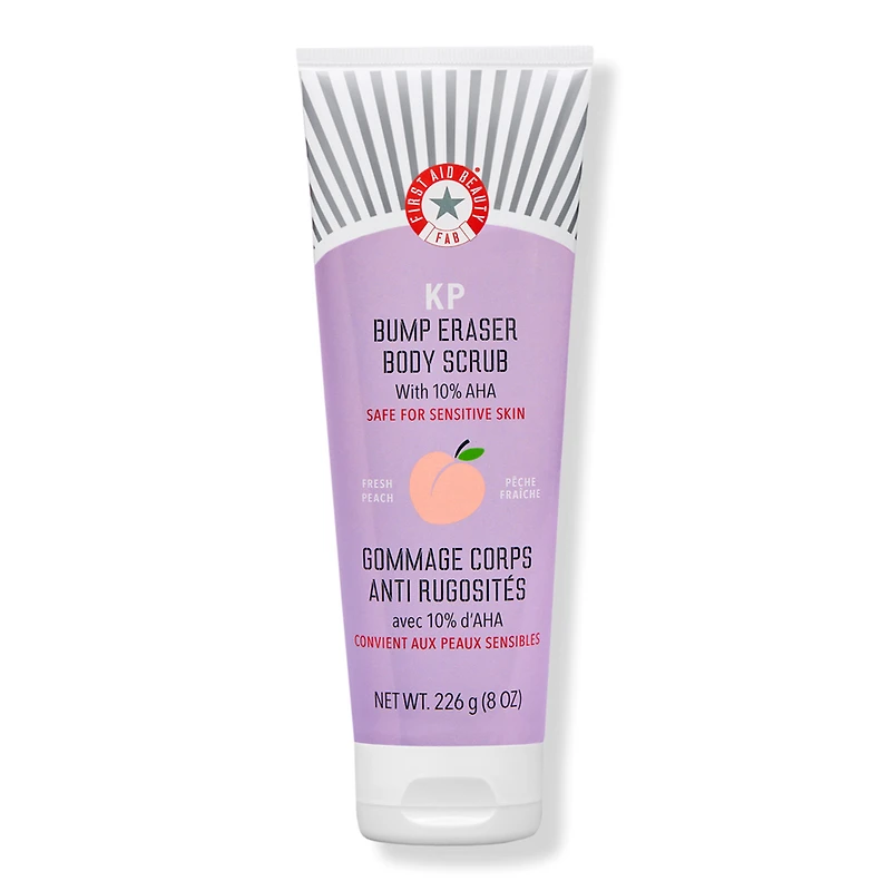 First Aid Beauty KP Bump Eraser Body Scrub with 10% AHA Fresh Peach