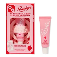 Lanolips 101 Ointment Strawberry & Phone Lip Balm Holder