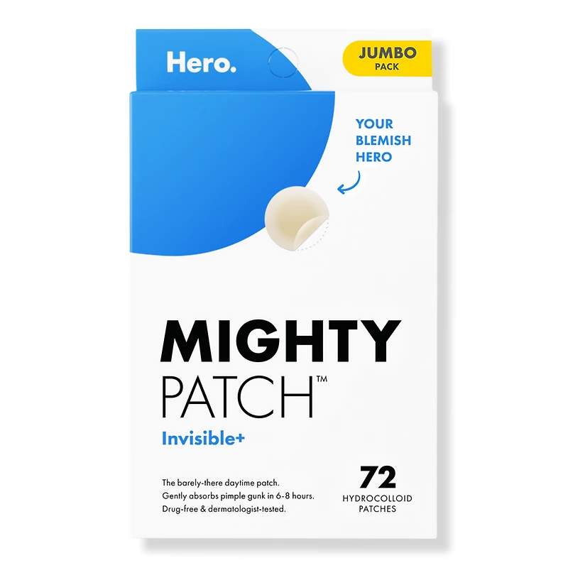 Hero Cosmetics Mighty Patch Invisible+ Daytime Hydrocolloid Acne Pimple Patches - ct