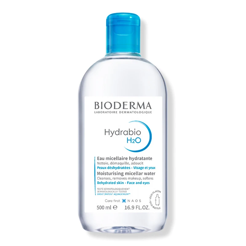 Bioderma Hydrabio H2O Micellar Water Face Cleanser for Dehydrated Skin