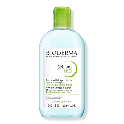Bioderma Sebium H2O Micellar Water Face Cleanser for Combination to Oily Skin