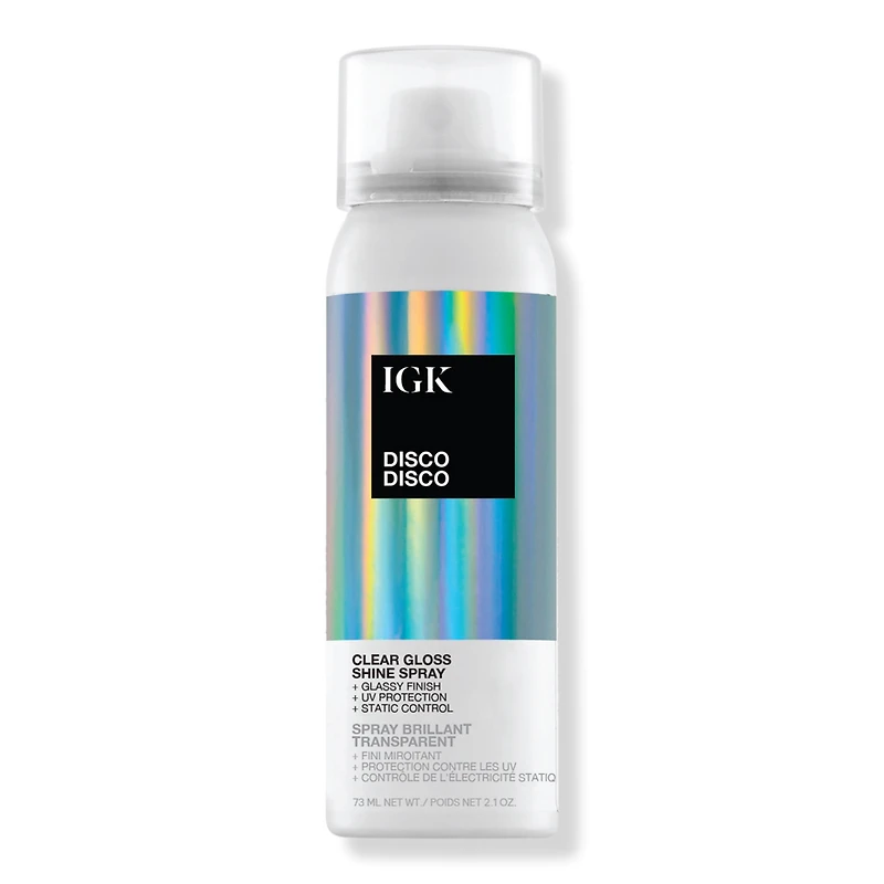 IGK Travel Size Disco Disco Clear Gloss Shine Spray