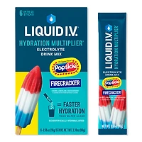 LIQUID I.V. Hydration Multiplier Electrolyte Drink Mix Popsicle Firecracker - ct