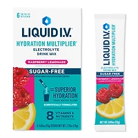 LIQUID I.V. Hydration Multiplier Electrolyte Drink Mix Sugar Free Raspberry Lemonade