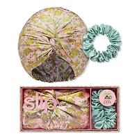 Slip Pure Silk Turban Gift Set - Fern
