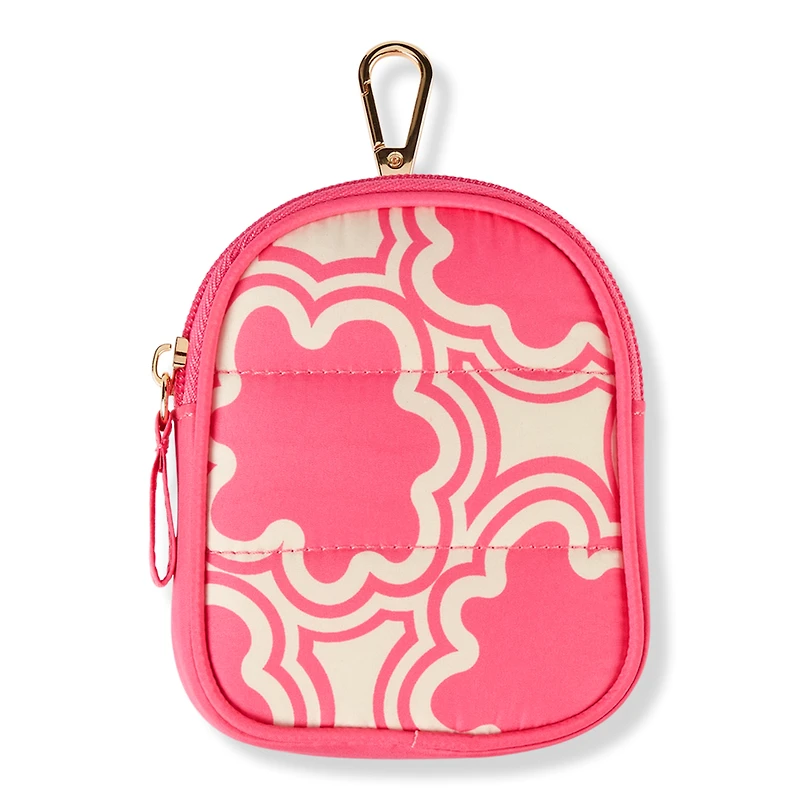 Tartan + Twine Floral Pink Water Bottle Pouch With Key Chain