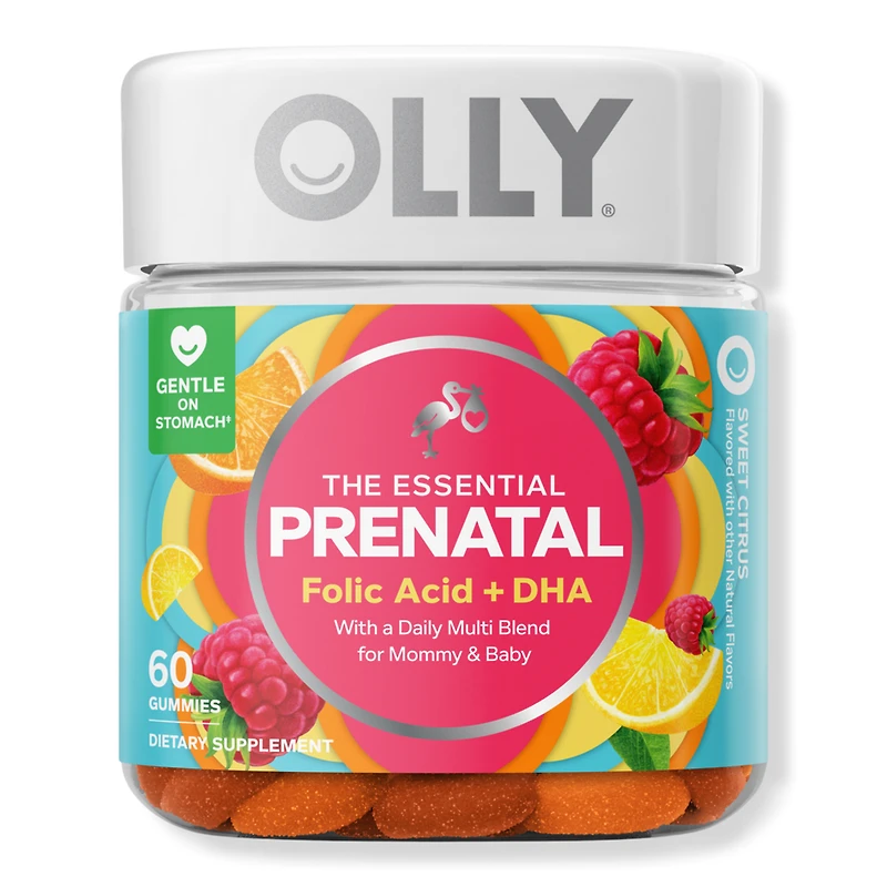 OLLY Prenatal Multivitamin Gummy Supplement with Folic Acid